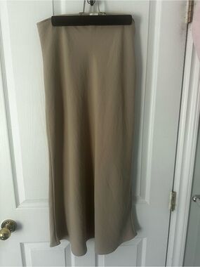 Wilfred Taupe Maxi Slip Skirt